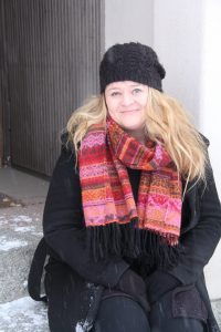 Projektipäällikön sijaisena aloittanut Anniina Aunola kuopiolaisille tutulla Barson kulmalla. 